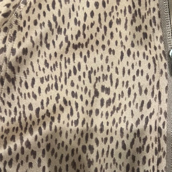 Athleta Salutation Full Zip Brown Pattern Jacket - Picture 4 of 4